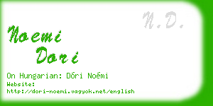 noemi dori business card
